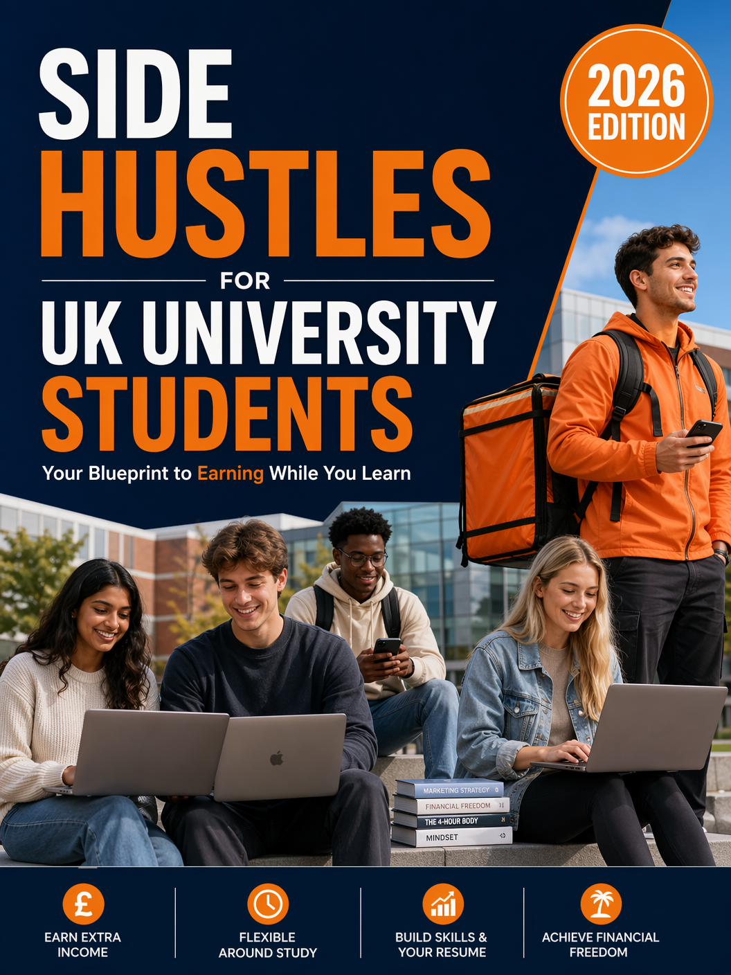 Side Hustles for UK University Students ebook cover